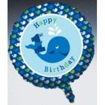 Ocean Preppy Boy Foil Balloons 45cm Blue