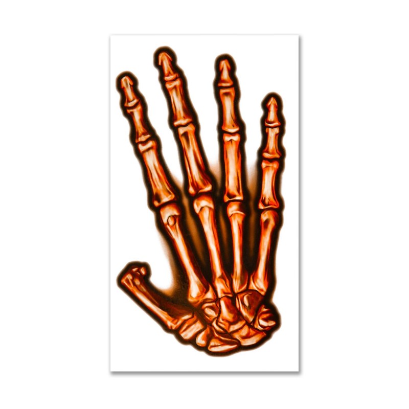 Skeleton Halloween Large Tattoo Kit - Accessory