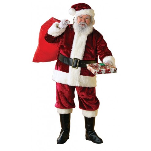 Santa Suit Crimson Regency Deluxe Adult Christmas