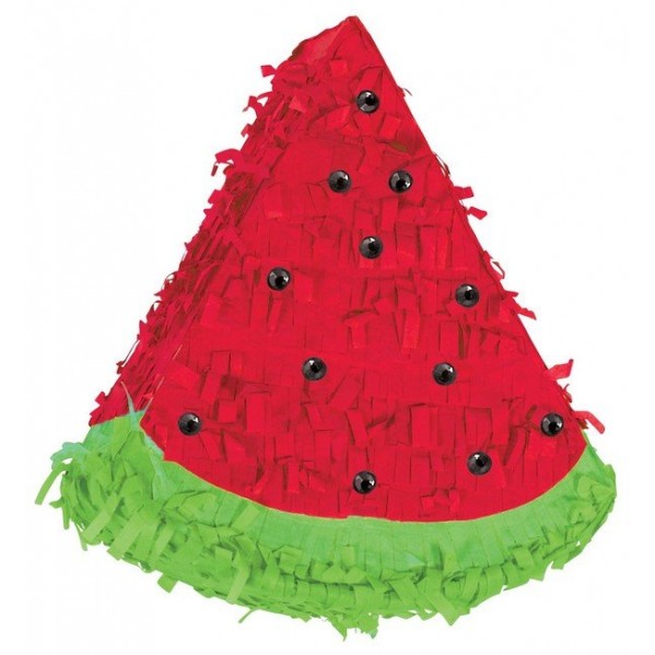 Hawaiian Luau Watermelon Mini Pinata Decoration 16cm