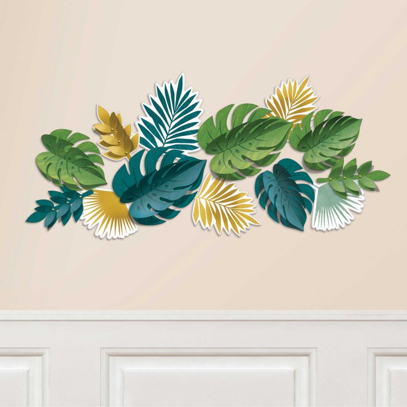 Key West Palm Leaves Wall Decorating Kit - NFS Party