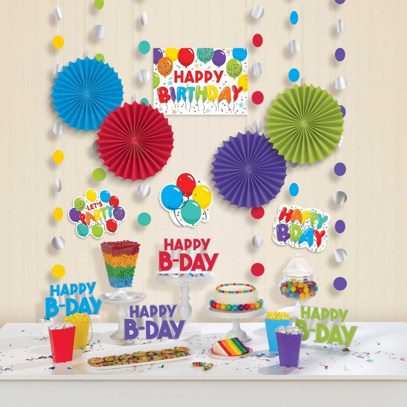 Happy Birthday Party Decorations - Decorating Kits Celebration Room Happy Birthday Party Decorations - Decorating Kits Celebration Room