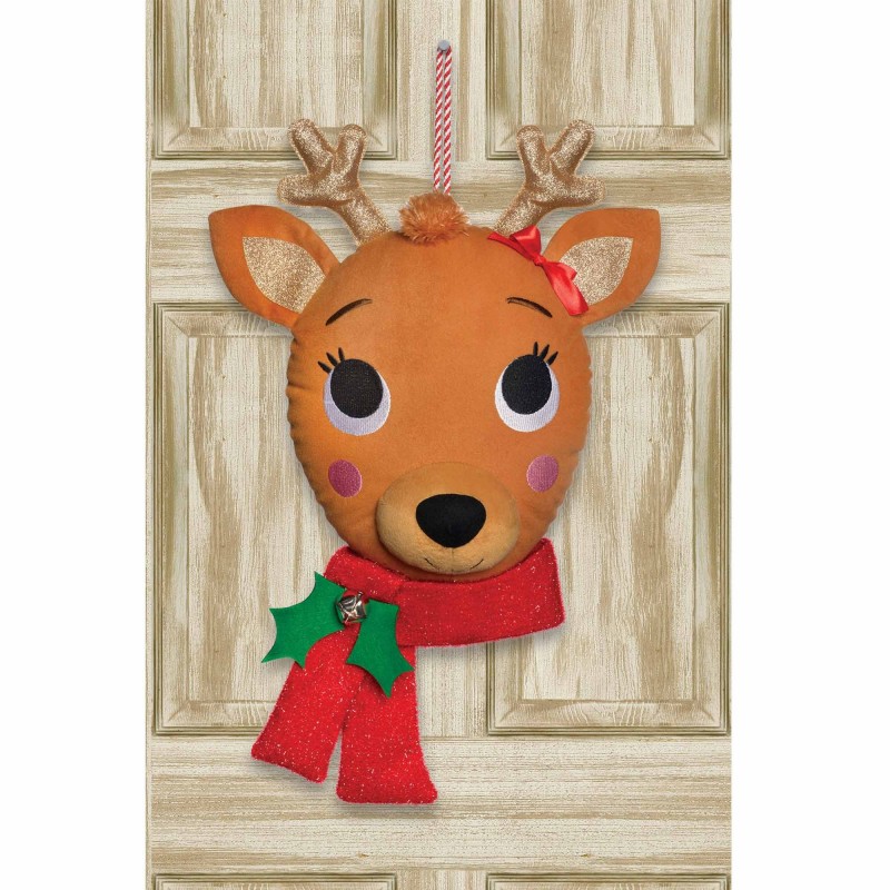 Christmas Party Decorations - Door Decoration Reindeer Head Hanger