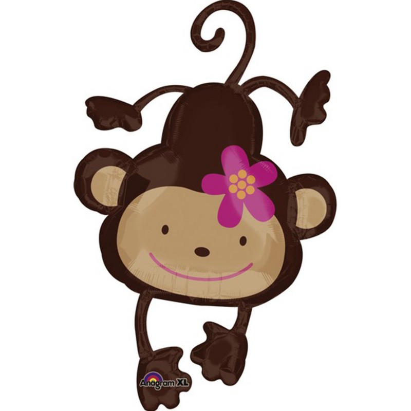 Monkey Love Party Decorations - Shaped Balloon SuperShape XL