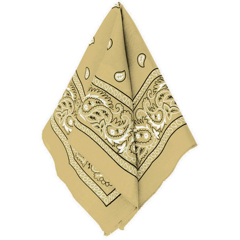 Gold Bandana 50cm x 50cm Gold Bandana 50cm x 50cm
