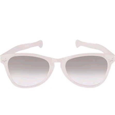 White Jumbo Glasses 28cm