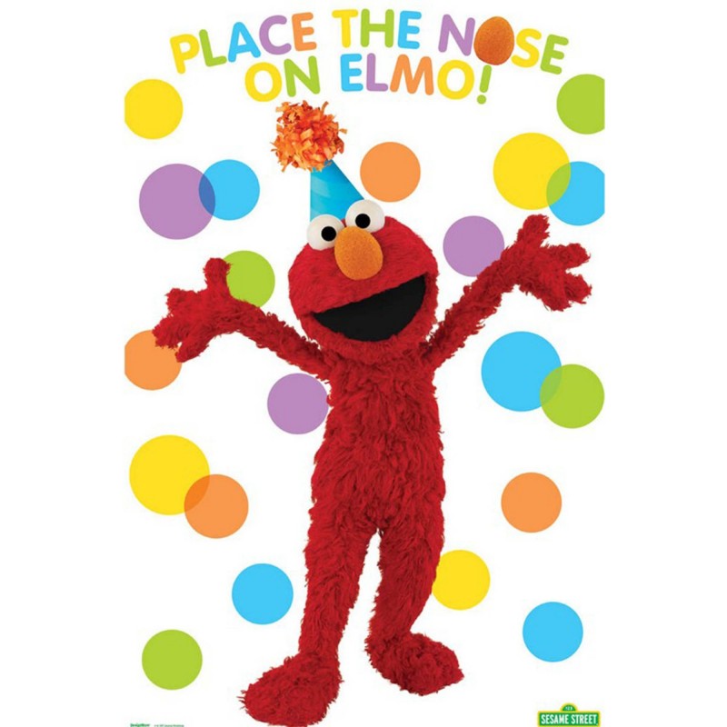 Sesame Street 'Place the Nose on Elmo' Party Game
