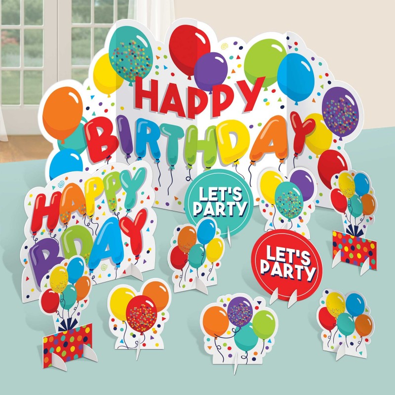 Happy Birthday Party Decorations - Centrepieces Celebration Table