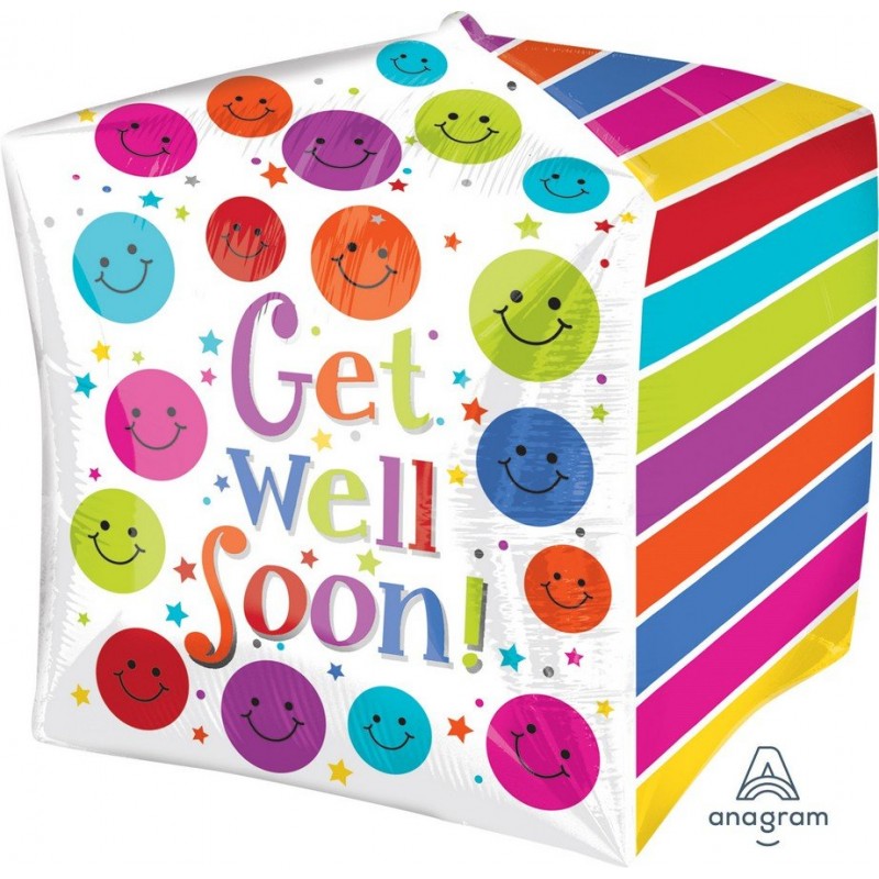 Get Well Party Decorations - Shaped Balloon UltraShape Cubez