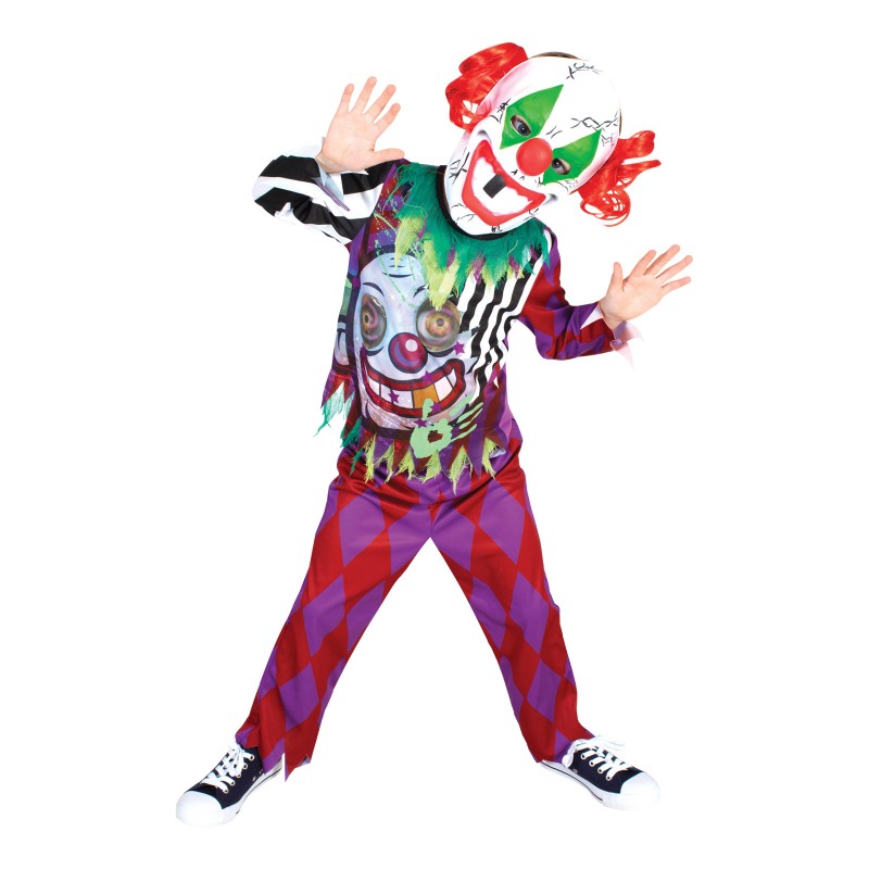 Scary Clown Circus Lenticular Child Costume