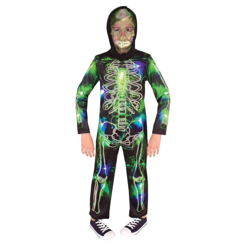 Spooky Glow In The Dark Skeleton Halloween Child Costume