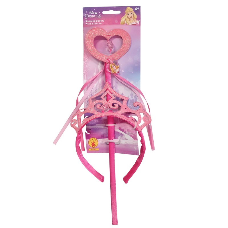 Sleeping Beauty Accessory Bundle- Wand & Tiara Set