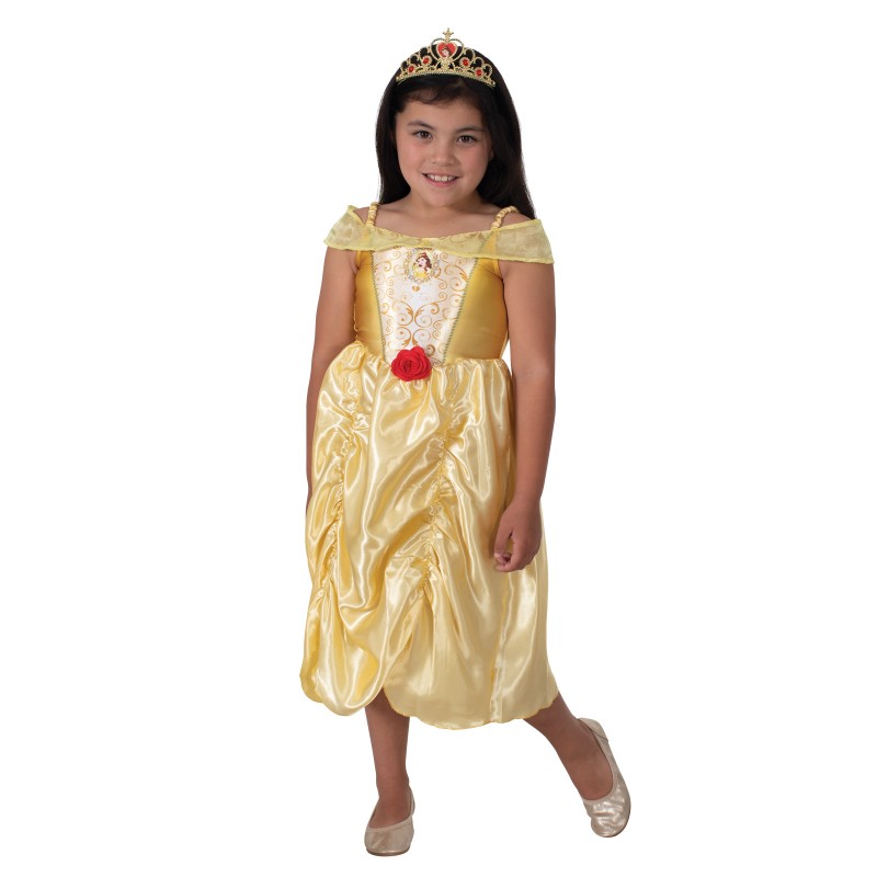 Belle Deluxe Child Costume And Tiara The Beauty & The Beast