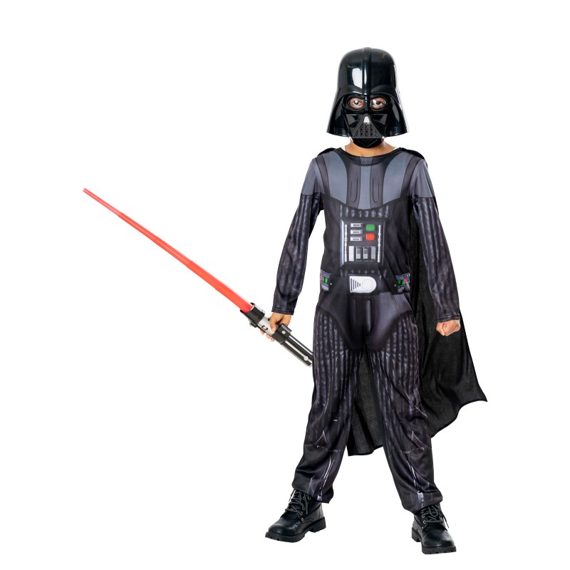 Darth Vader Costume & Non-light Up Lightsaber for Child Star Wars