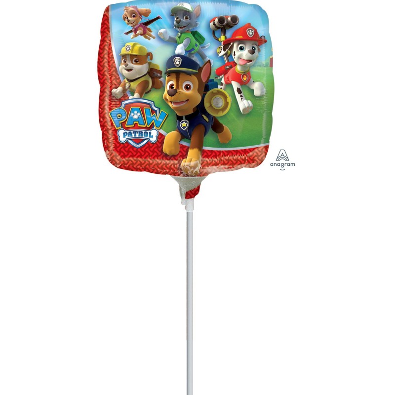 Square Paw Patrol Foil Balloon 22cm