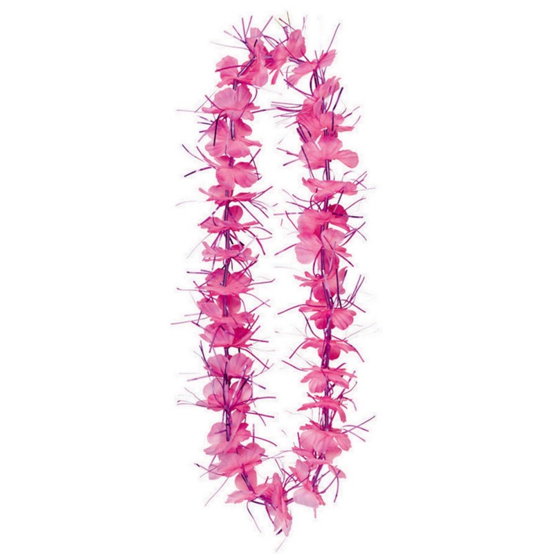 Pink Tinsel Lei Head Accessory