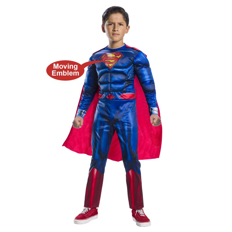 Superman Deluxe Boy Child Costume With Lenticular