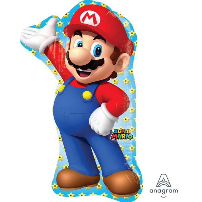 Super Mario Shaped Balloon 55cm x 83cm