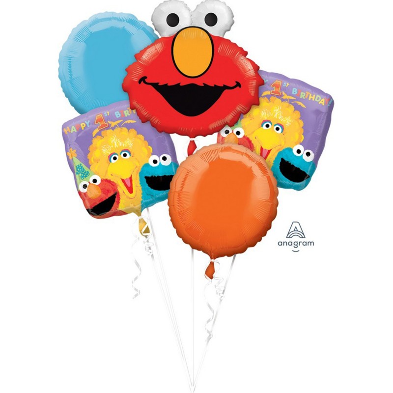 Sesame Street Bouquet Foil Balloons Pack of 5