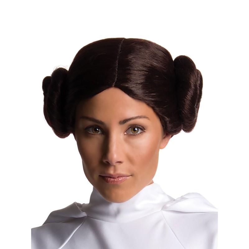 Princess Leia Adult Wig with Buns Star Wars