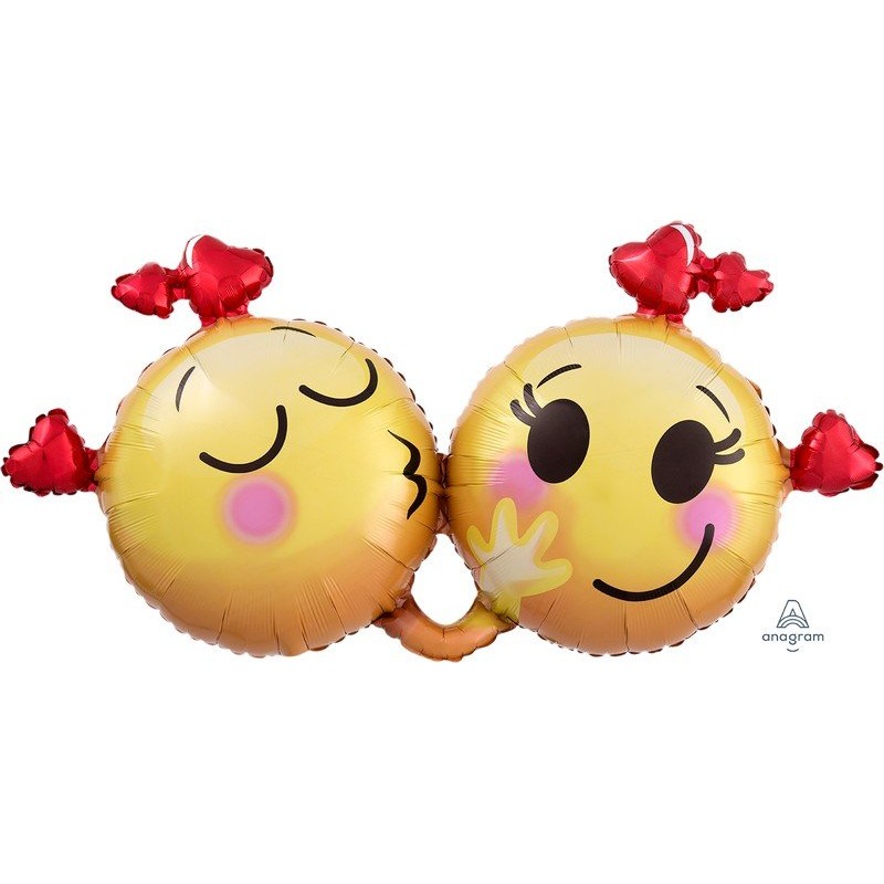 Emoji Love Emoticon Shaped Balloon 91cm x 53cm