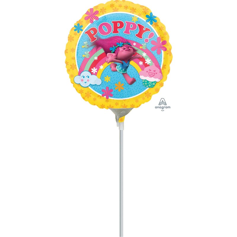 Round Trolls Poppy! Foil Balloon 22cm