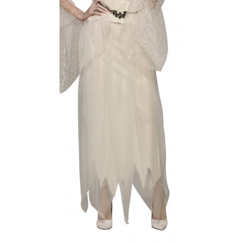 Ghostly Halloween White Adult Skirt