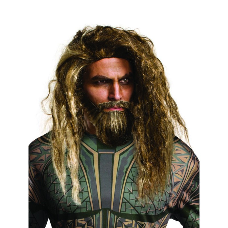 Aquaman Beard & Wig Set for Adult