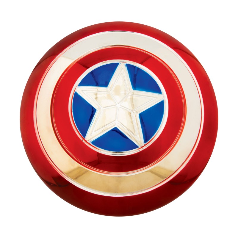 Captain America Electroplated Metallic 12in Shield - Accessory