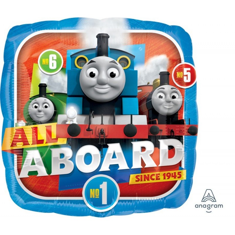Thomas & Friends All Aboard Square Foil Balloon 45cm