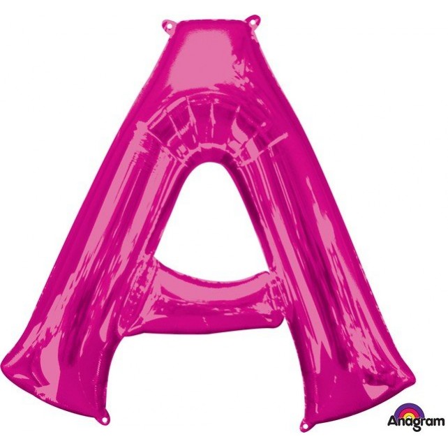 Pink Letter A Shaped Balloon 58cm x 81cm Pink Letter A Shaped Balloon 58cm x 81cm