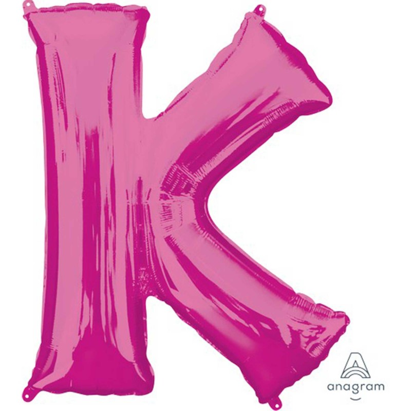 Pink Letter K Shaped Balloon 81cm x 83cm Pink Letter K Shaped Balloon 81cm x 83cm