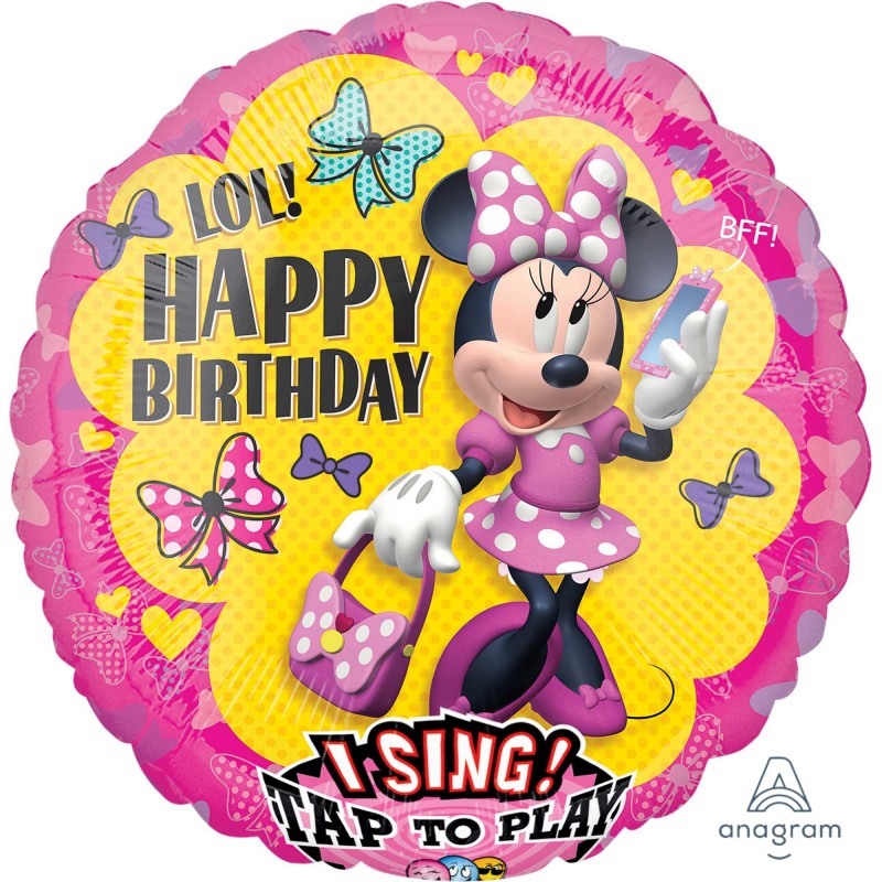 Minnie Mouse Happy Helpers Sing-A-Tune Singing Balloon