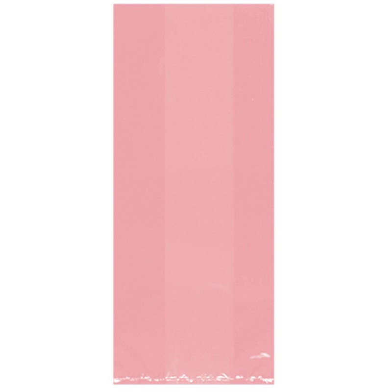 New Pink Small Cello Favour Bags 24cm x 10cm 25 pk - NFS Party