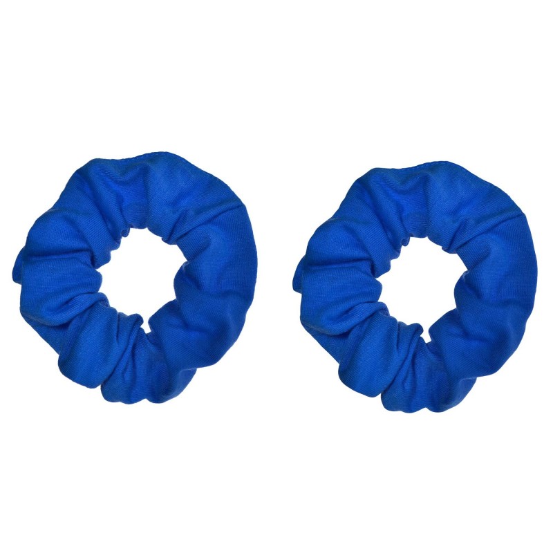 Blue Hair Scrunchies 2 pk