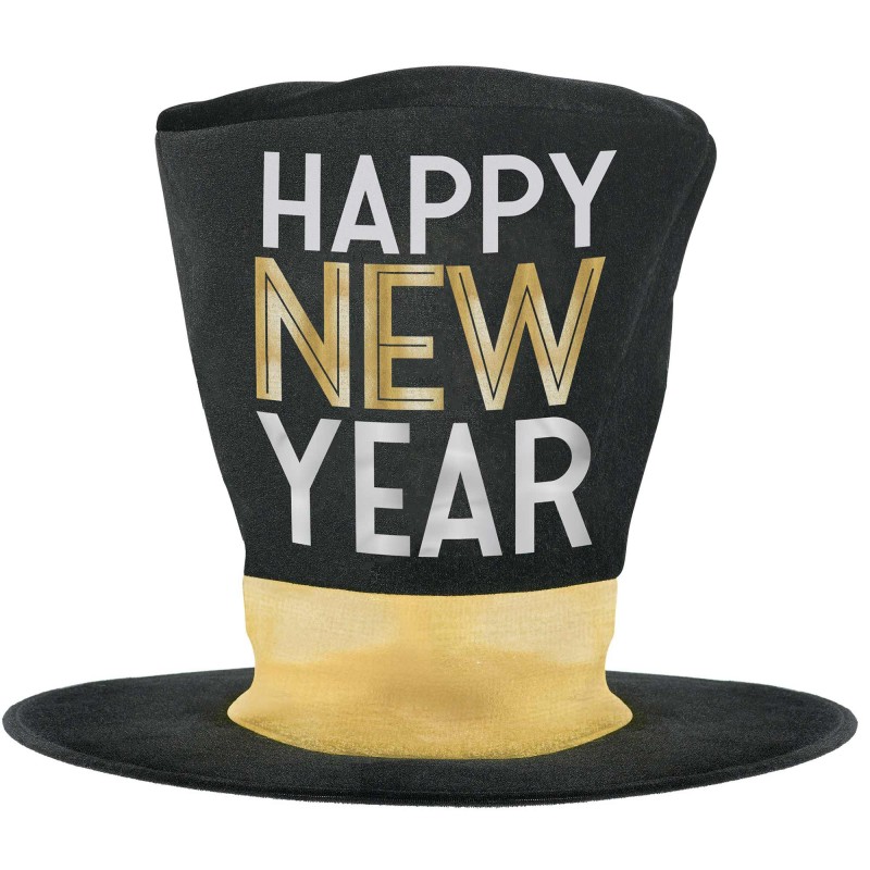 Happy New Year Oversized Top Hat 32cm