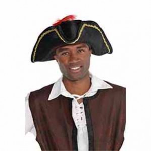 Pirate Party Supplies - Bucaneer Feather Hat