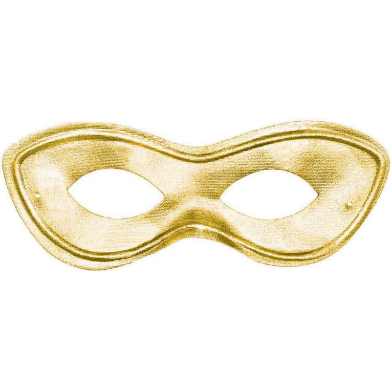Gold Super Hero Eye Mask 7cm x 20cm - NFS Party