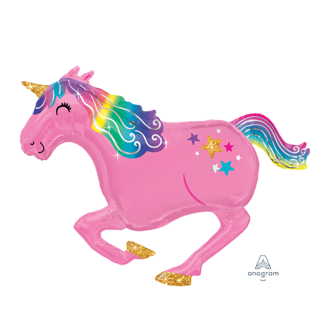 Magical Unicorn Shaped Balloon 99cm x 86cm - NFS Party