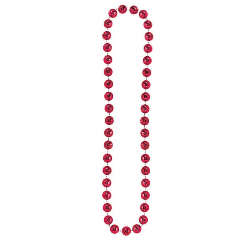 Red Party Supplies - Jumbo Ball Bead Necklace