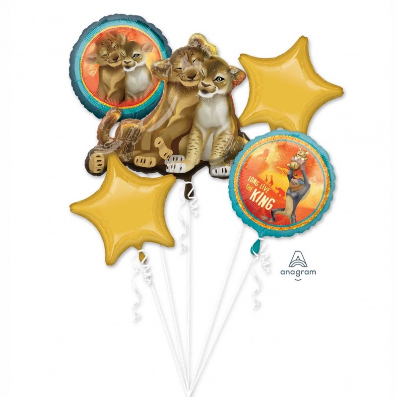 Lion King Bouquet Foil Balloons Pack of 5
