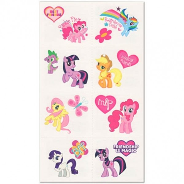 My Little Pony Party Supplies - Favours Friendship Tattoos