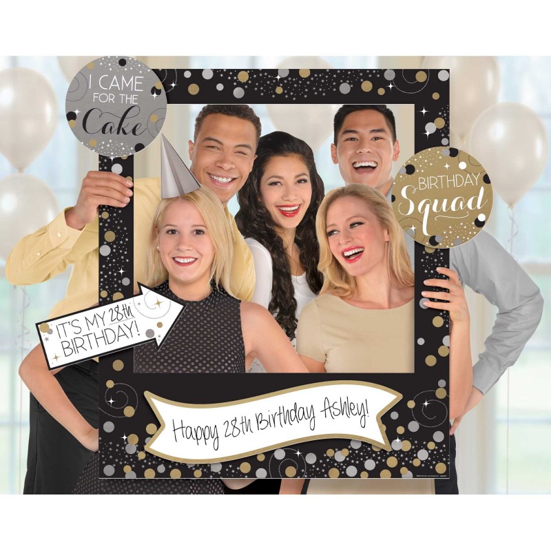 Happy Birthday Party Supplies - Photo Props Sparkling Celebration