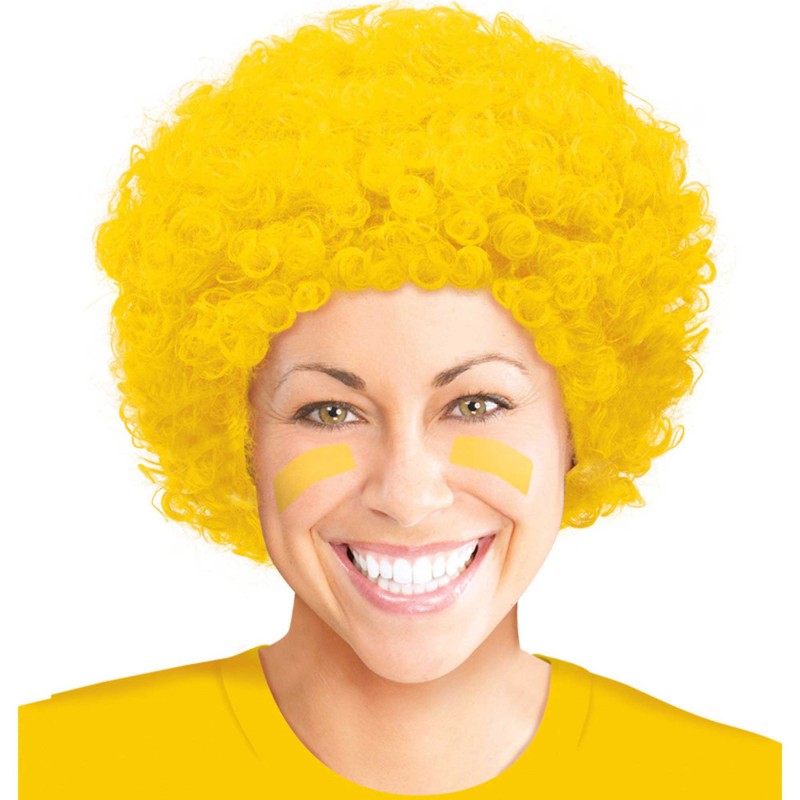 Yellow Party Supplies - Curly Wig