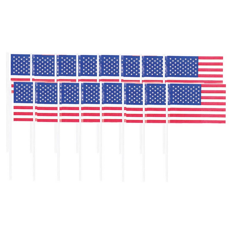 USA Patriotic American Flag Party Picks 6cm 120 pk