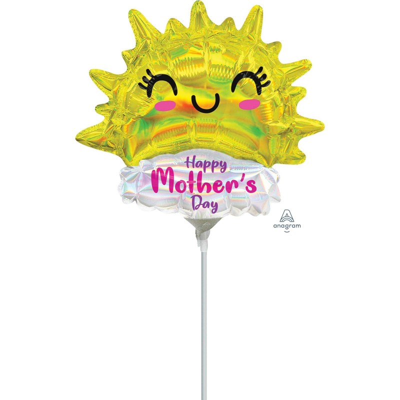 Happy Mother's Day Happy Sun Mini Shaped Balloon - NFS Party