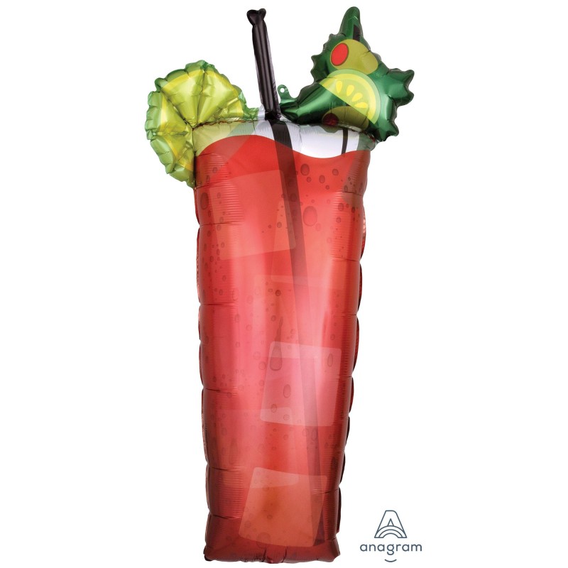 Mexican Fiesta Bloody Mary Drink Shaped Balloon 48cm x 93cm - NFS Party
