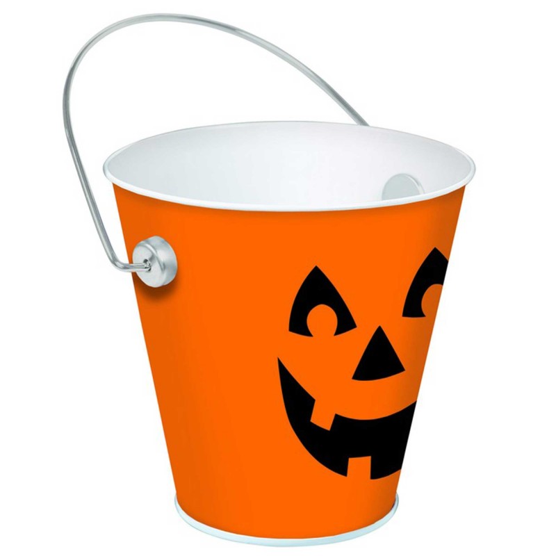 Halloween Party Supplies - Metal Bucket Container