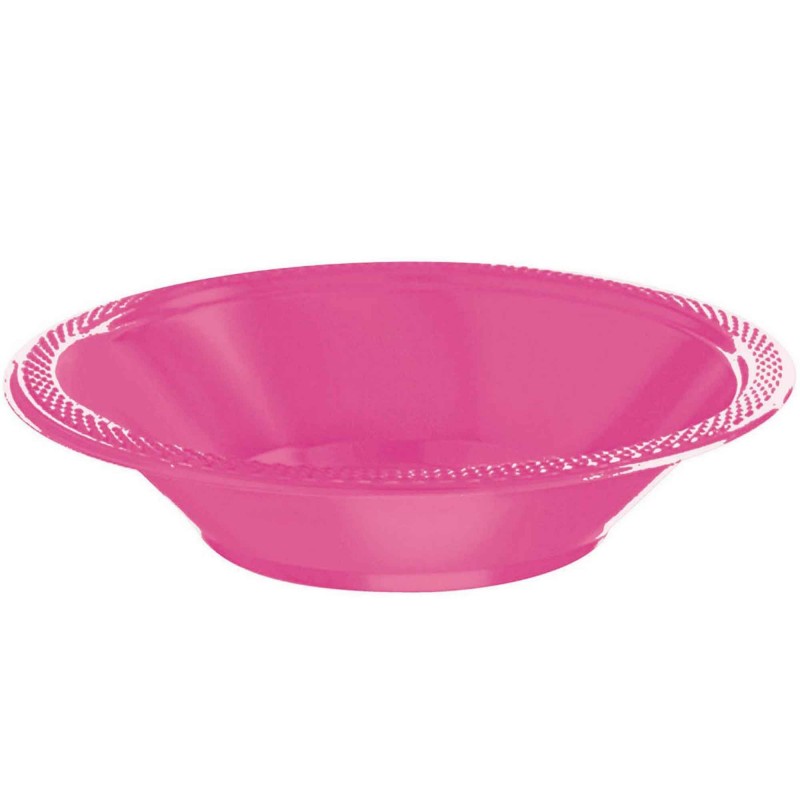 Bright Pink Premium Round Bowls 355ml 20 pk