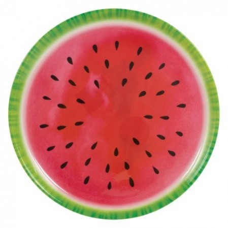 Hawaiian Luau Watermelon Melamine Round Platter 34cm